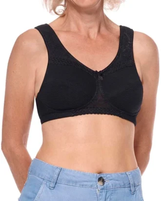 AMOENA | Leslie Wire-Free Bra - BLACK