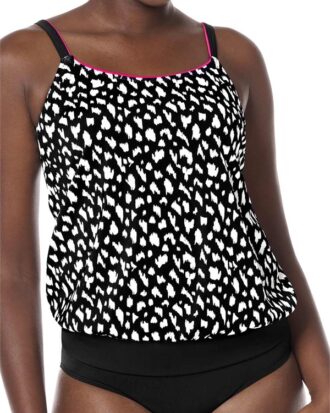 AMOENA | Manila Blouson Swim Top - Black