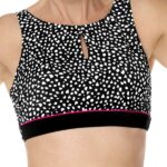 AMOENA | Manila High Neck Wire-Free Bikini Top - Black