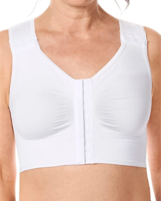 AMOENA | Lymph Flow Long Wire Free Front Closure Bra