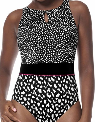 Manila High Neck One Piece Swimsuit